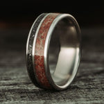 DinoStar-dinosaur-bone-meteorite-titanium-mens-wedding-band