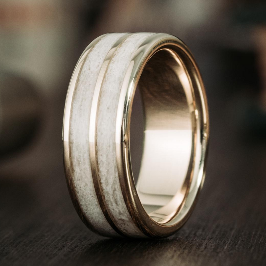 ::Shown in 8mm Wide | 14K Yellow Gold