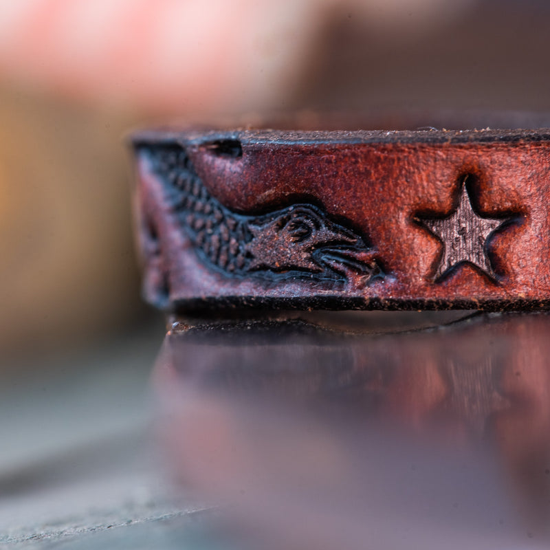 "Join, or Die" Leather Ring | Chicago Tan