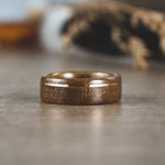 (In Stock) Louisiana Bogwood Ring & Offset Bronze - Size 10.5 | 8mm Wide