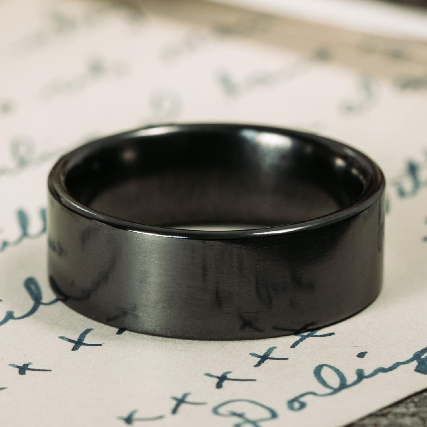 The Olympian Noir |Olympian Noir | Men's Polished Black Titanium