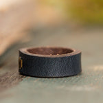 Clean Leather Ring | Stone Blue