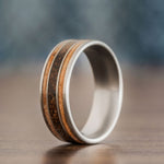 (In-Stock) The Campfire | Titanium Wedding Band - Size 11.25/8mm Wide