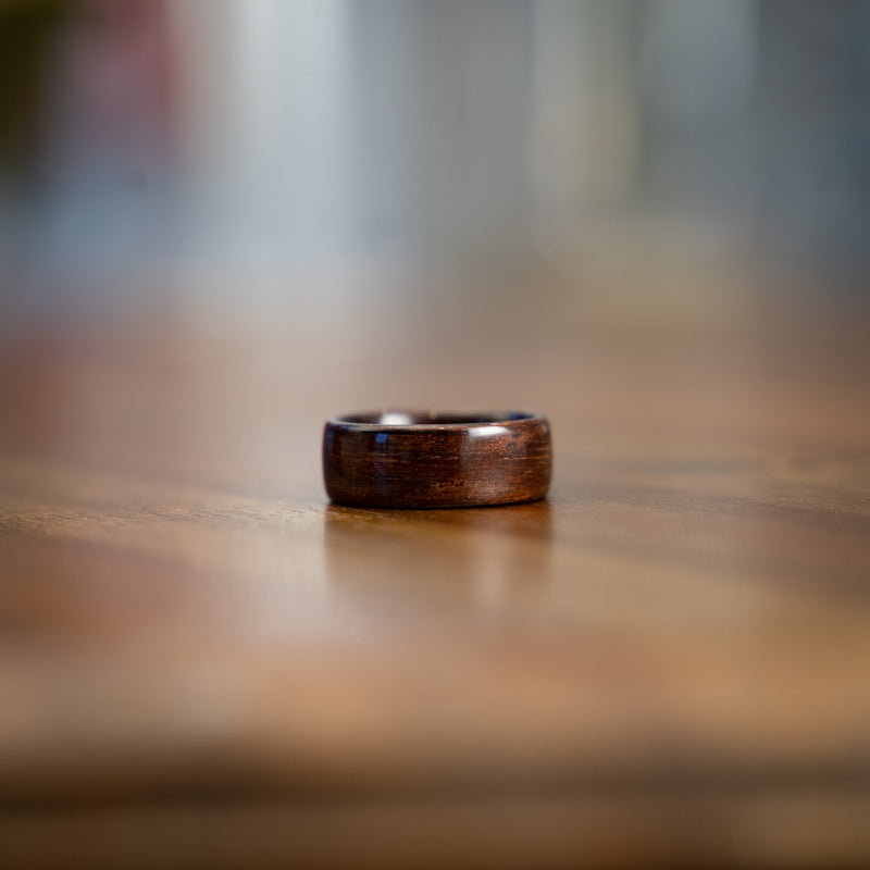 (In Stock) Indian Rosewood Ring - Size 8.5 | 9mm Wide