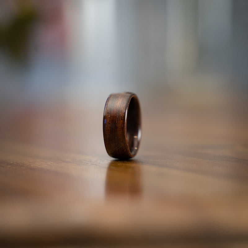 (In Stock) Indian Rosewood Ring - Size 8.5 | 9mm Wide