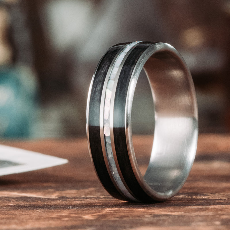 Simple Black Band Ring For Men | Classy Men Collection