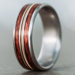     The-Lucy-copper-guitar-string-bloodwood-titanium-mens-wedding-band