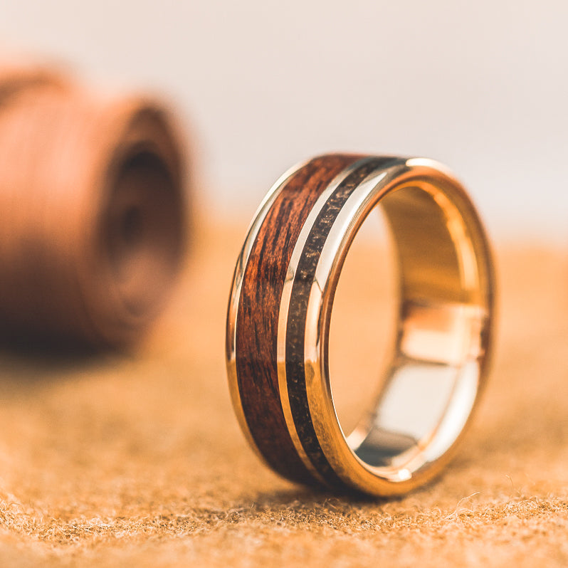 The Western Front | Men’s Gold Wedding Band with 1903 Springfield