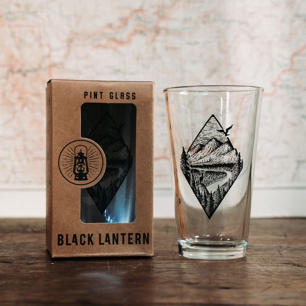 Black River Roasters 12 oz Pint Glass