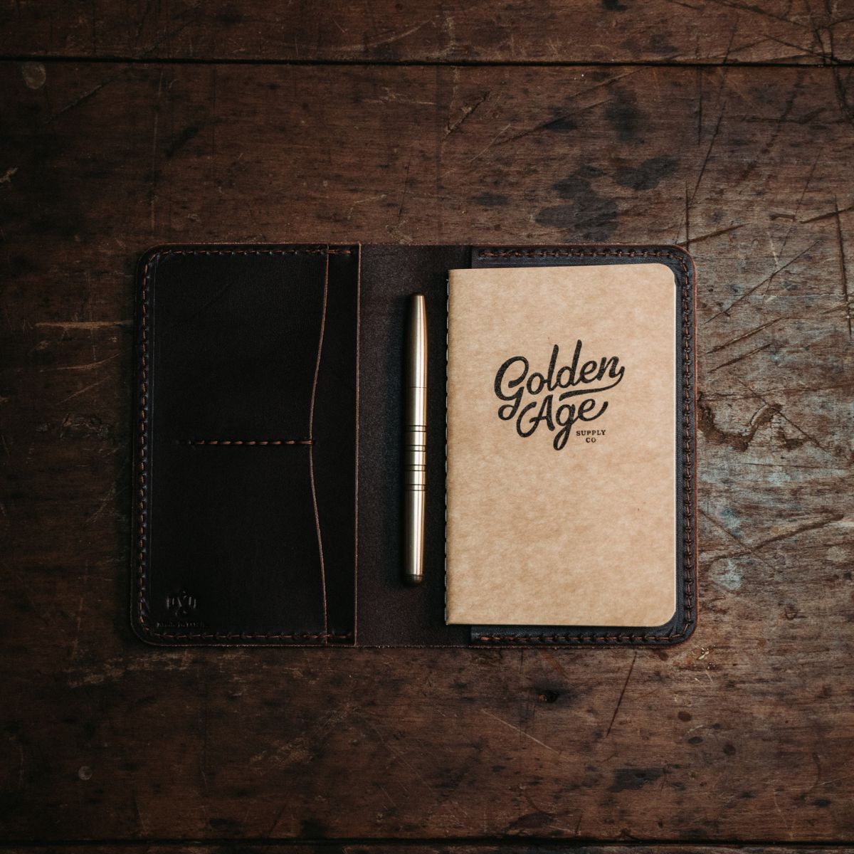 Leather Notebook Cover, Notebook Wallet