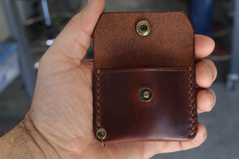 Leather Front Pocket Wallet Horizontal | Grim Workshop