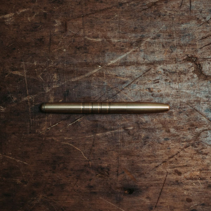 Machine era brass pen Clearance