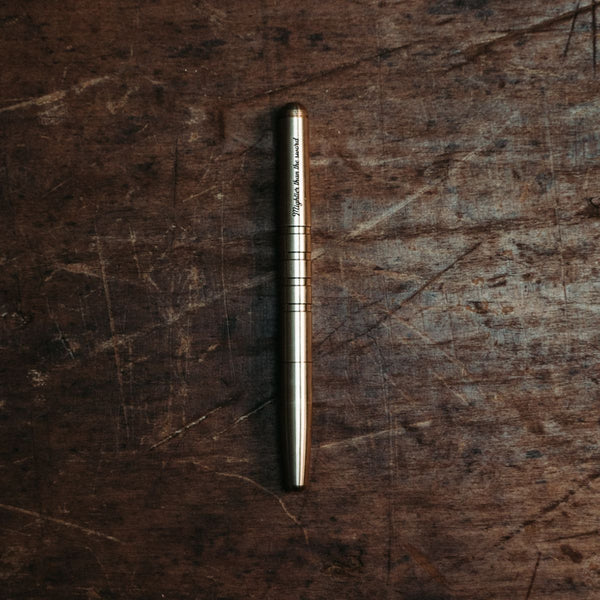 Machine Era Brass Pen - Free Engraving – Rustic and Main
